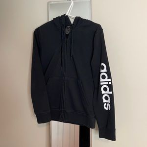 Adidas Black Full Zip Hoodie